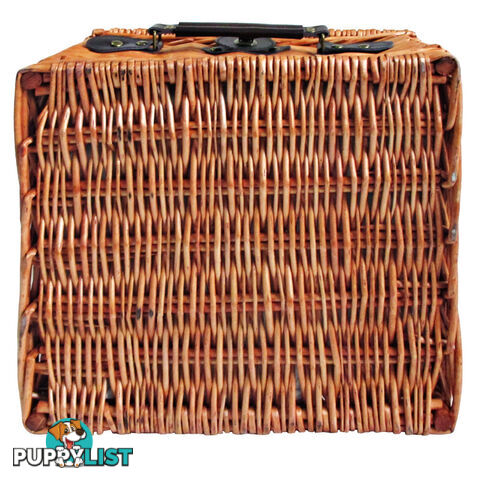 2 Person Picnic Basket Set w/ Cooler Bag Blanket