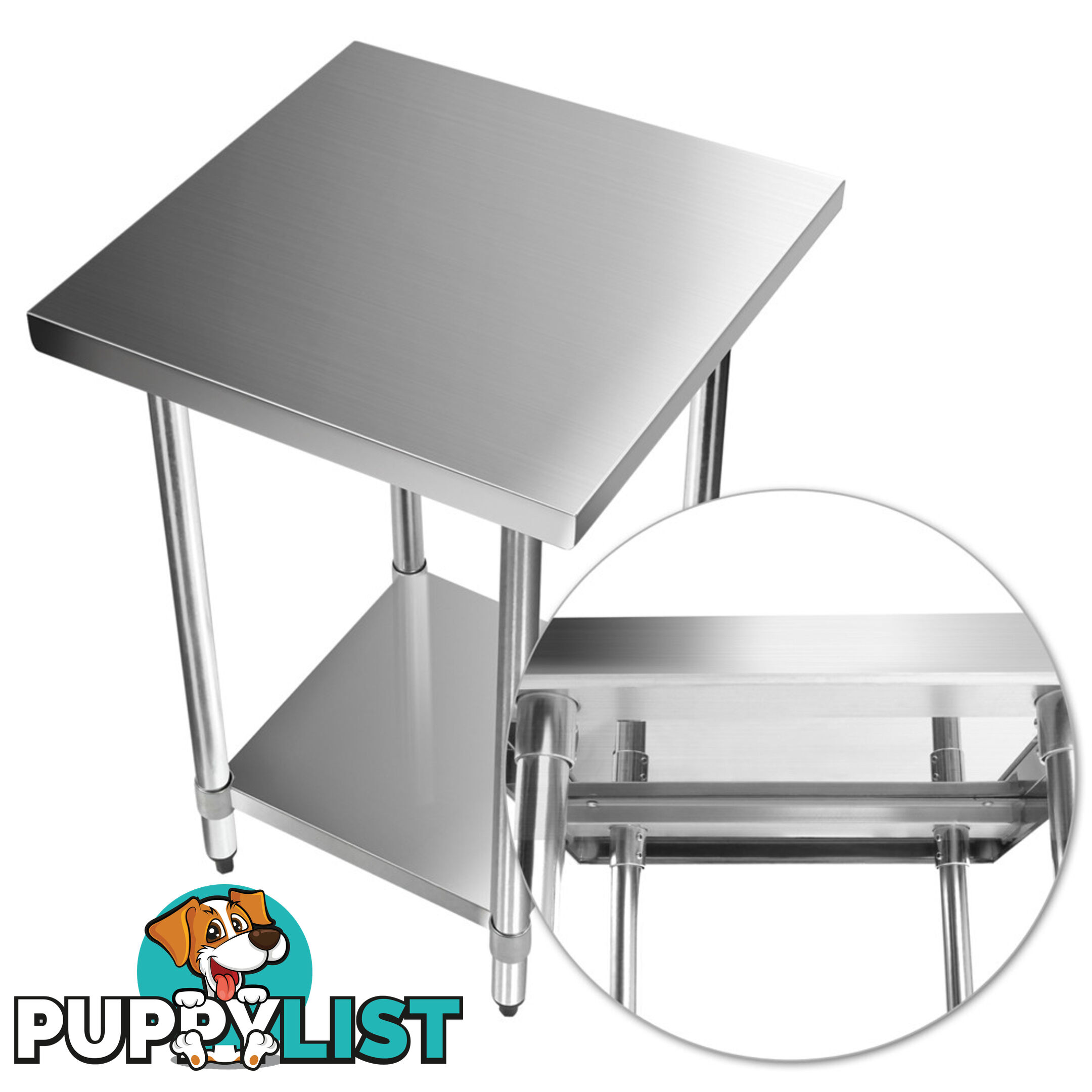 430 Stainless Steel Kitchen Work Bench Table 610mm