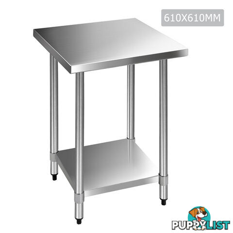 430 Stainless Steel Kitchen Work Bench Table 610mm