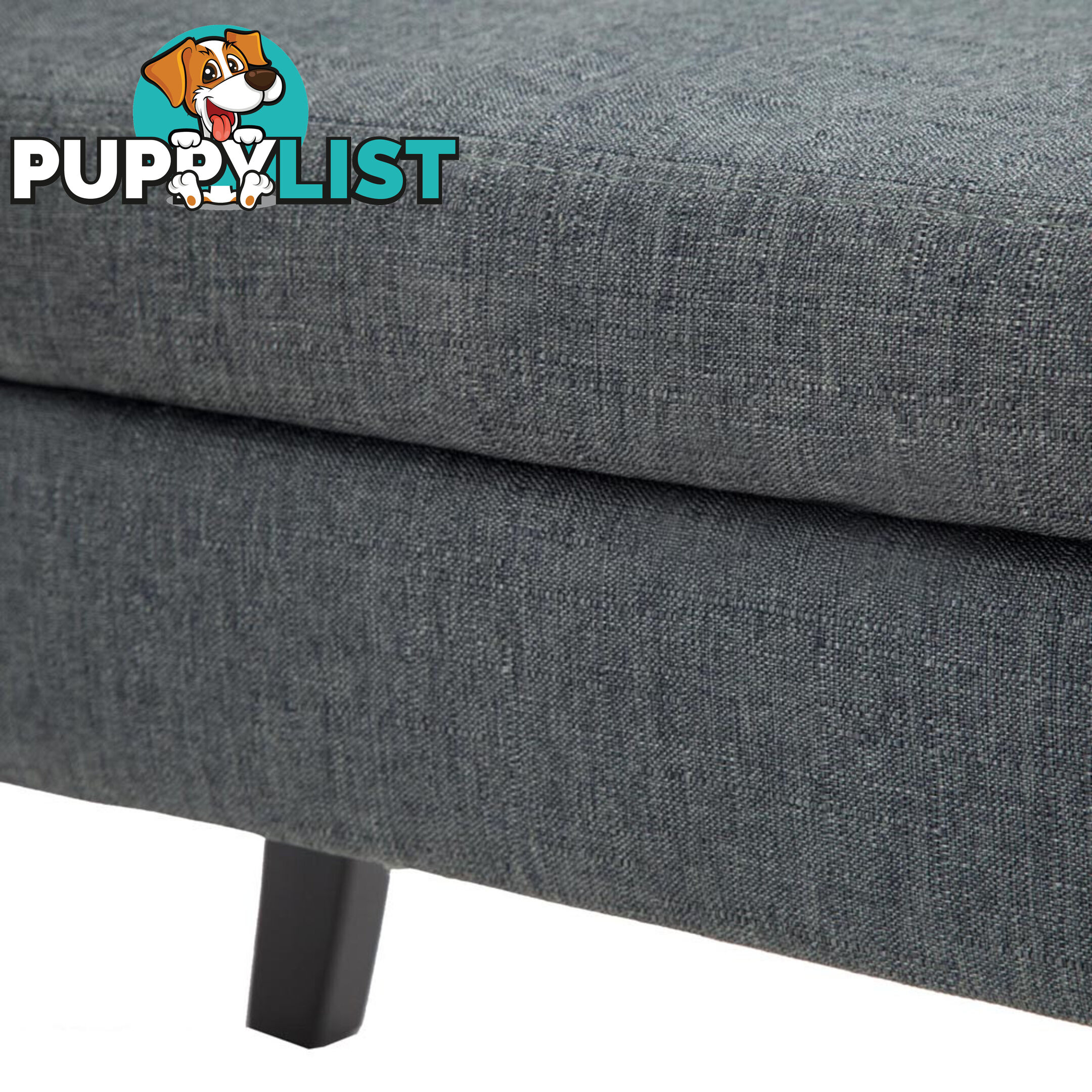 Seat Footstool Bench Stool Storage Ottoman - Grey