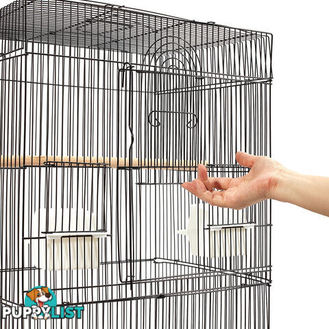 Pet Bird Cage Black Medium - 88CM