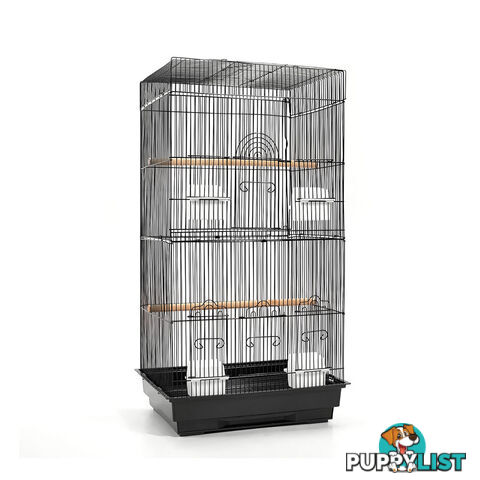 Pet Bird Cage Black Medium - 88CM