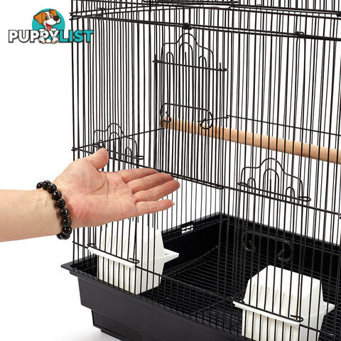 Pet Bird Cage Black Medium - 88CM