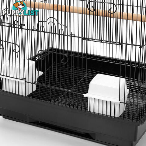 Pet Bird Cage Black Medium - 88CM