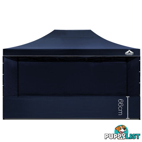 3x4.5 Pop Up Gazebo Hut with Sandbags Navy