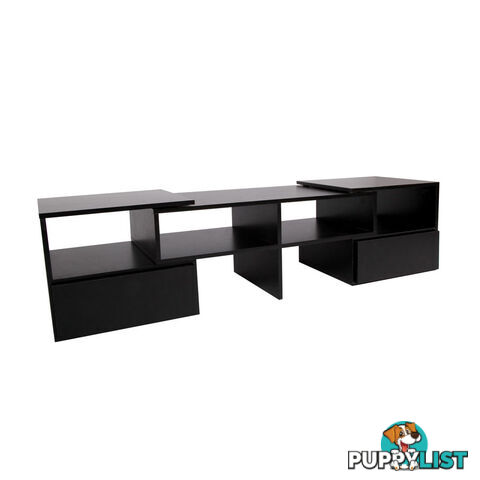 TV Stand Entertainment Unit Adjustable Cabinet White