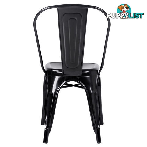 Set of 4 Replica Tolix Dining Metal Chair Gloss Metal