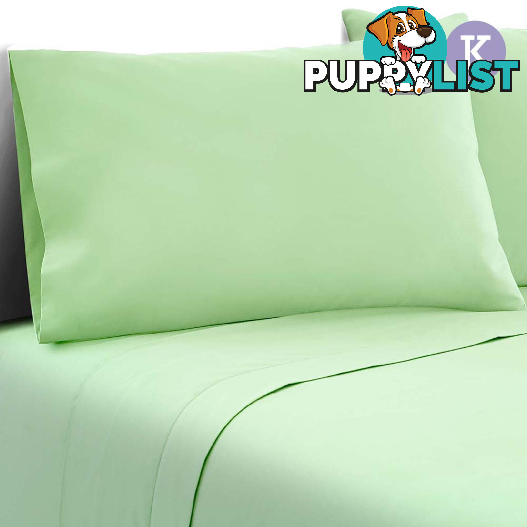 4 Piece Microfibre Sheet Set King  Green