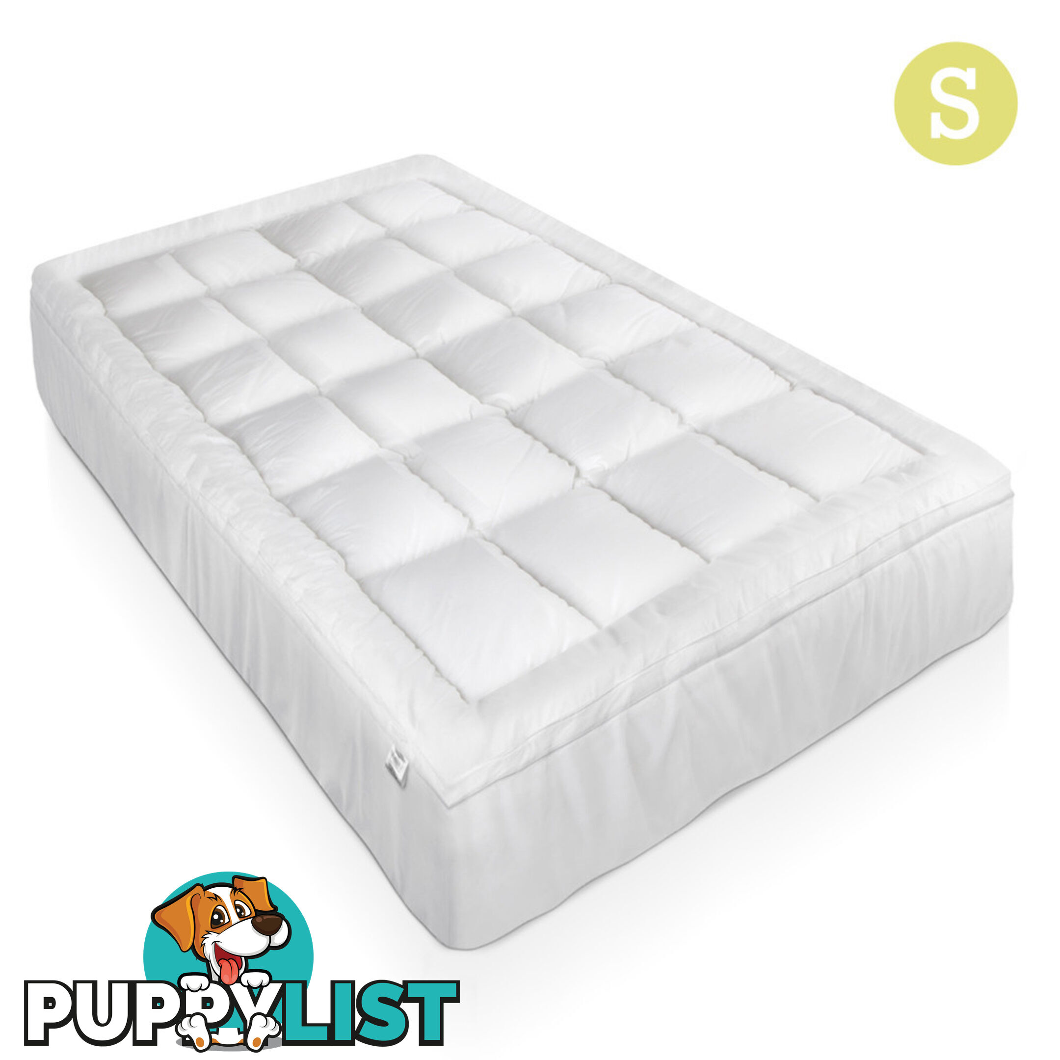 Duck Feather & Down Pillowtop Matress Topper - Single