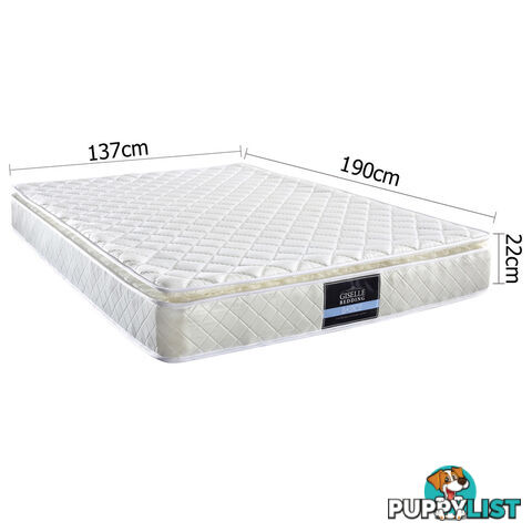 Pillow Top Pocket Spring Mattress 22cm Double