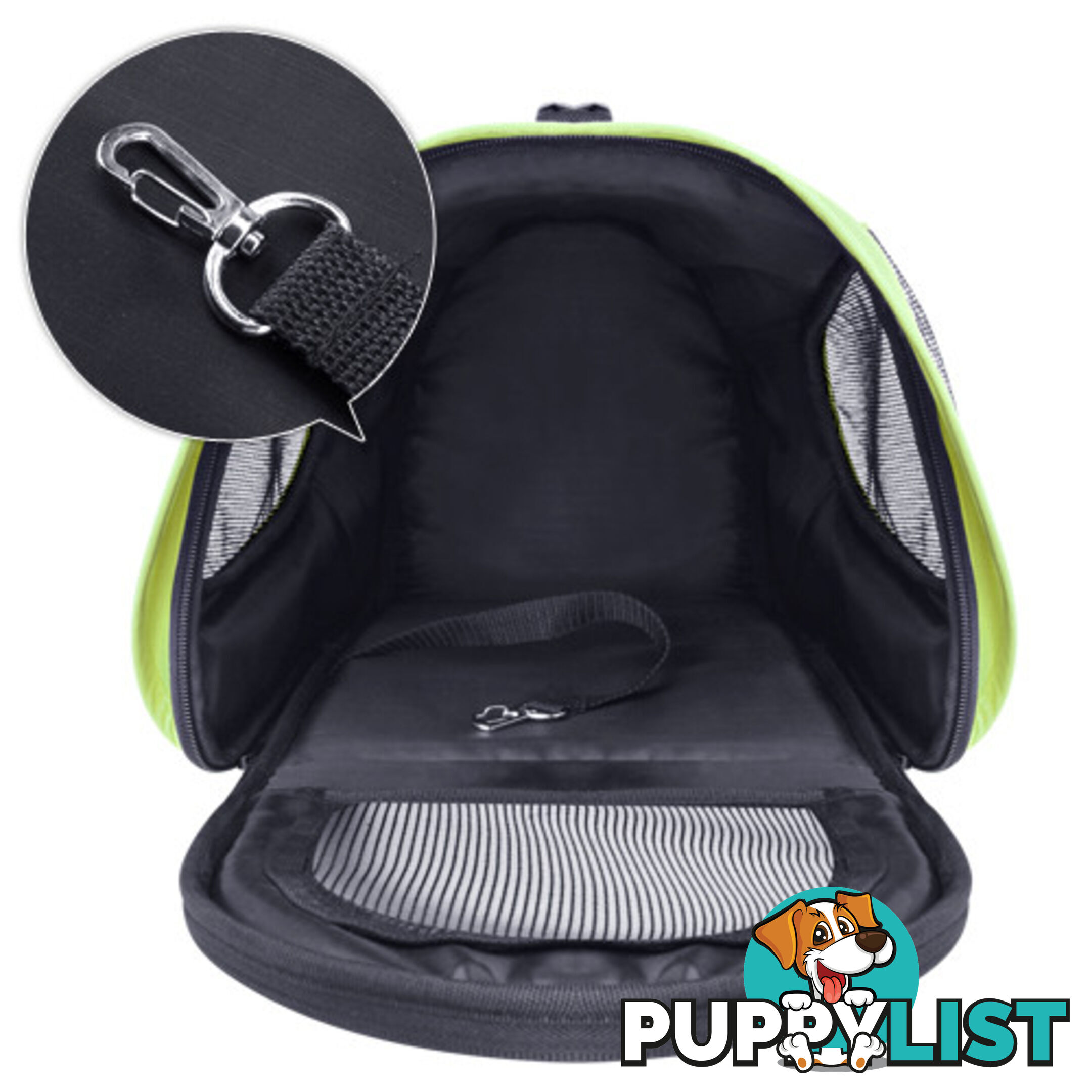 Pet Dog Cat Carrier Travel Bag Large Lime Green