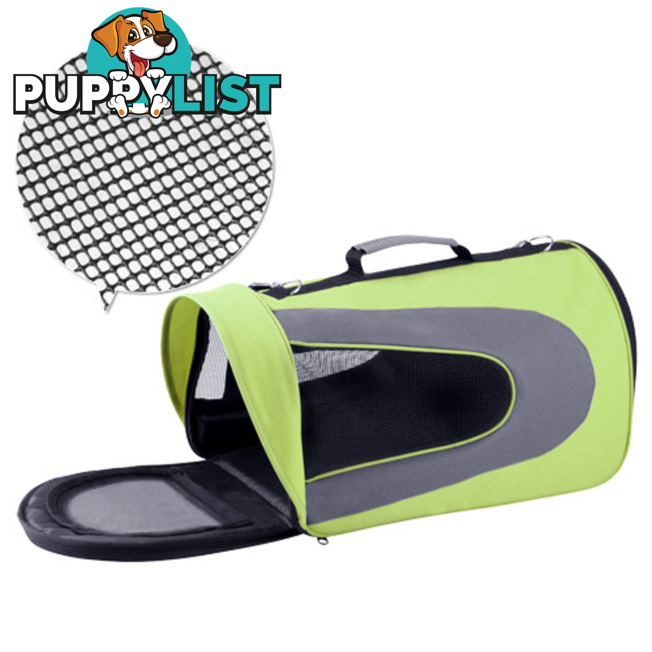 Pet Dog Cat Carrier Travel Bag Large Lime Green