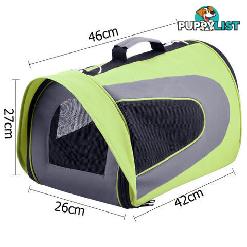 Pet Dog Cat Carrier Travel Bag Large Lime Green