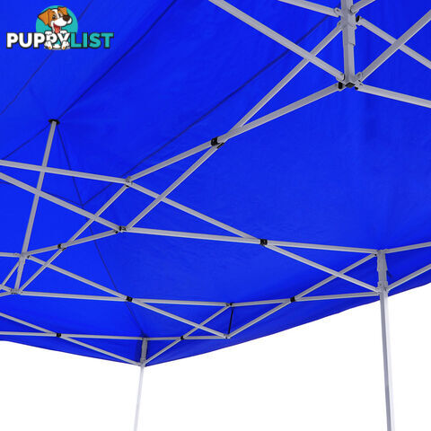 3m x 6m Folding Outdoor Gazebo Marquee Blue