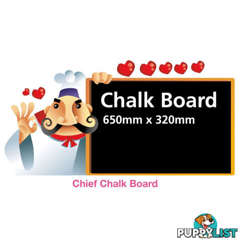 Funky Chef Menu Chalk Board Black Board Wall Stickers