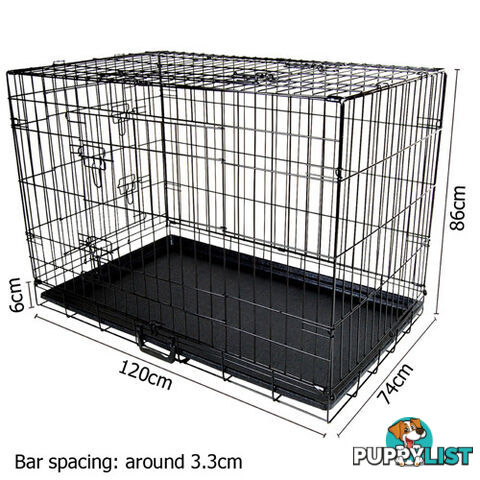 48 Inch Metal Collapsible Dog Cage