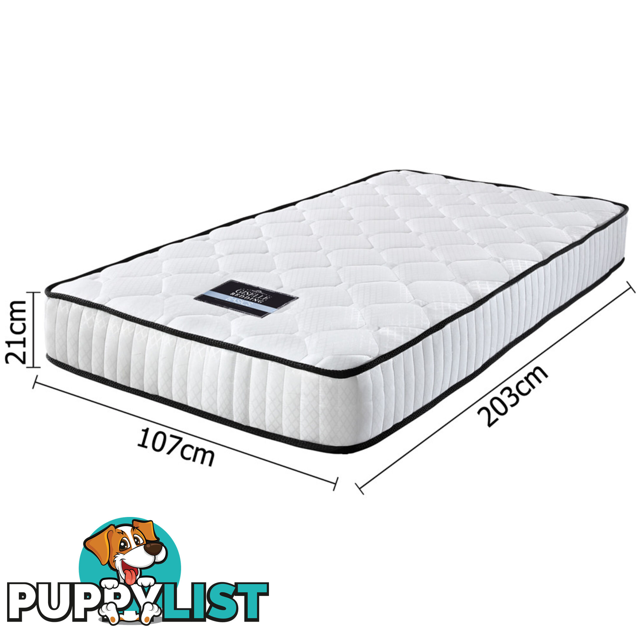 High Density Foam Pocket Spring Mattress 21cm King Single