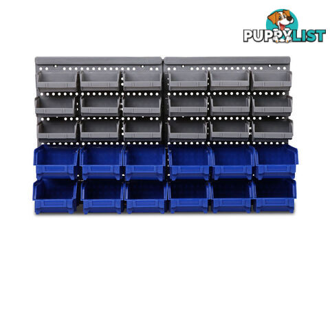 30 Bin Wall Mounted Storage Rack