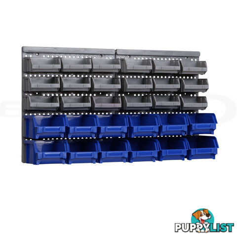 30 Bin Wall Mounted Storage Rack