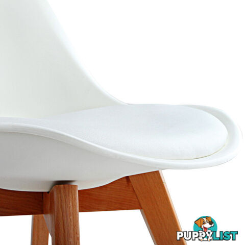 Set of 2 Dining Chair White