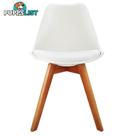 Set of 2 Dining Chair White