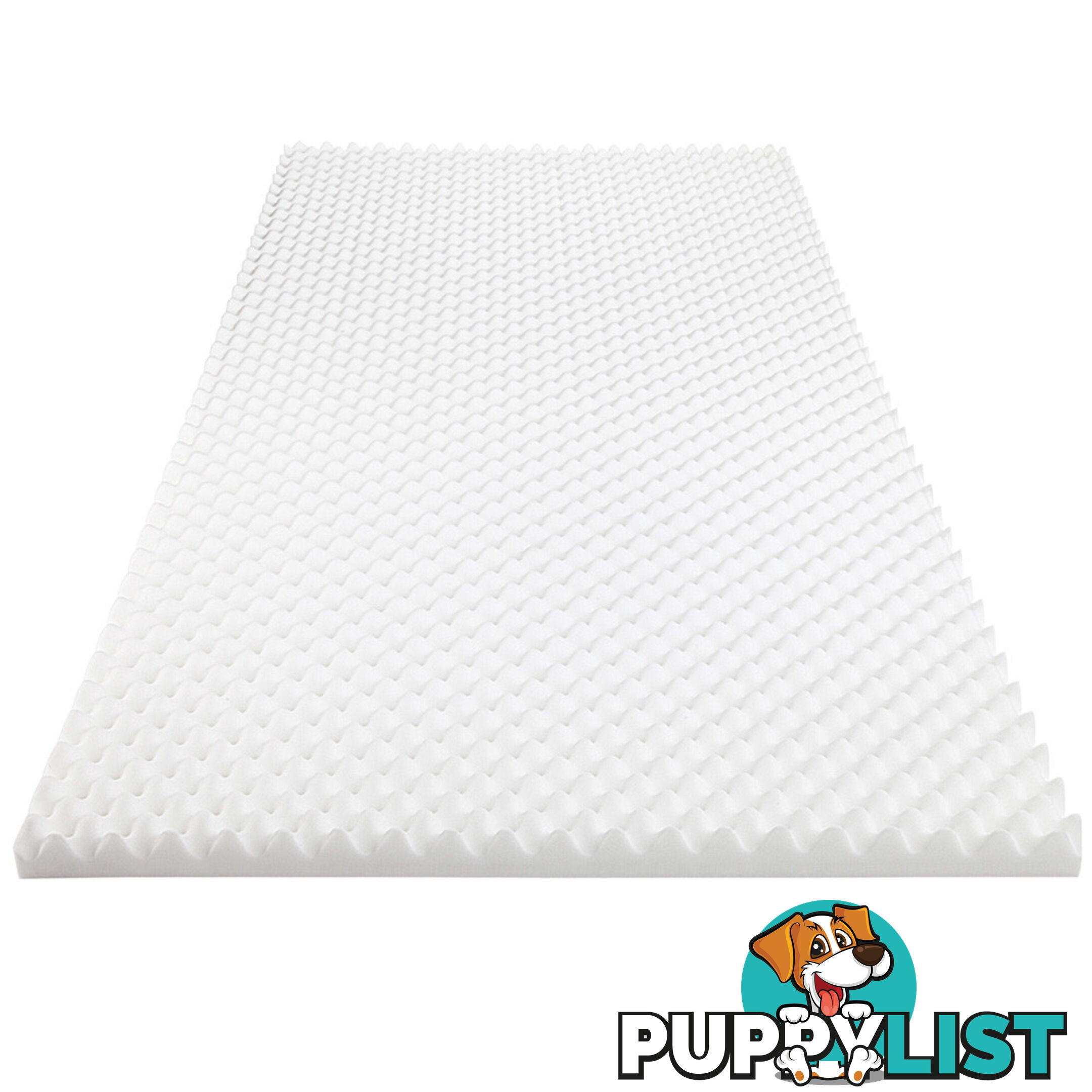 Deluxe Egg Crate Mattress Topper 5 cm Underlay Protector Single