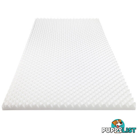 Deluxe Egg Crate Mattress Topper 5 cm Underlay Protector Single