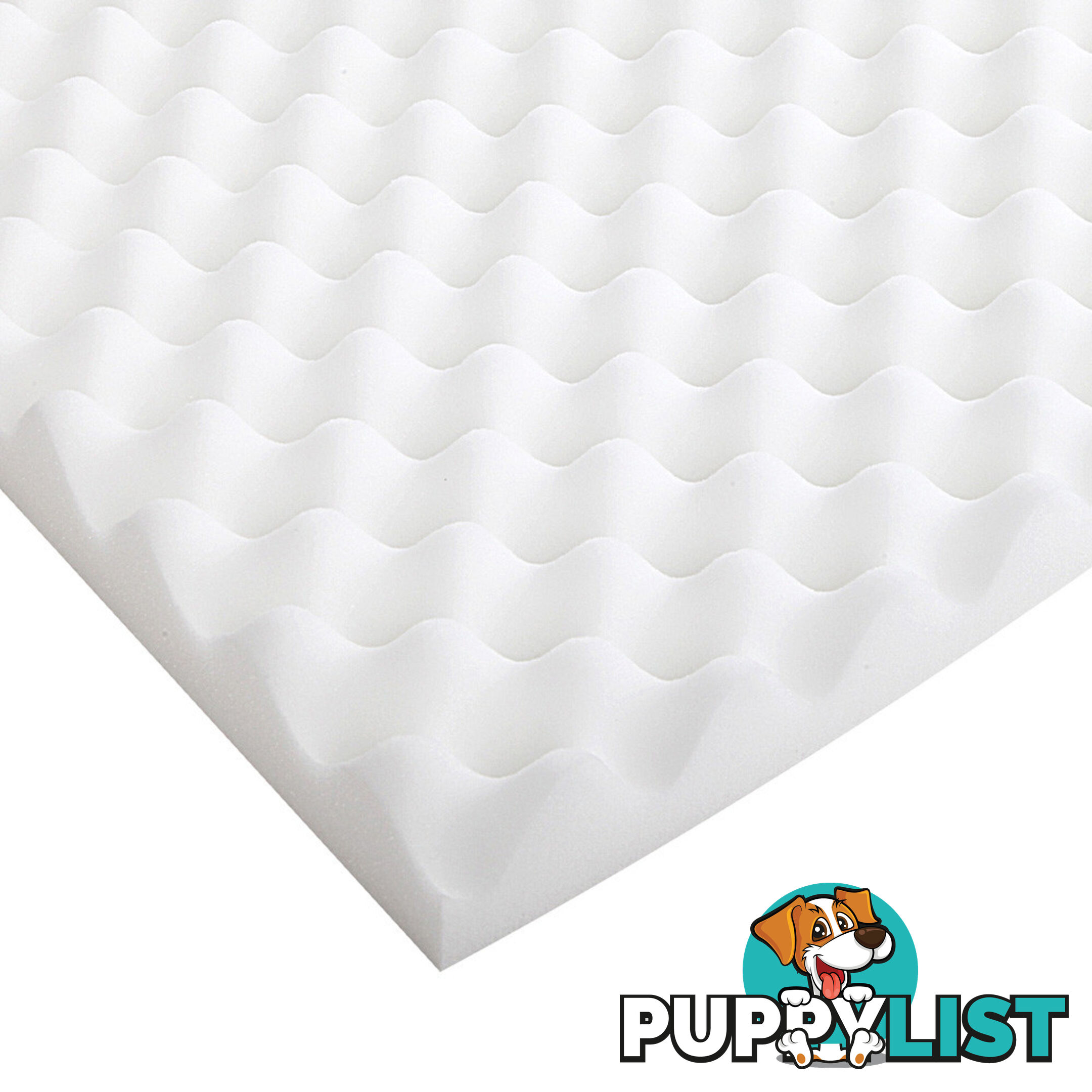 Deluxe Egg Crate Mattress Topper 5 cm Underlay Protector Single