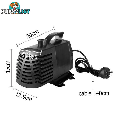 5000LPH Aquarium Fountain Pond Submersible Water Pump