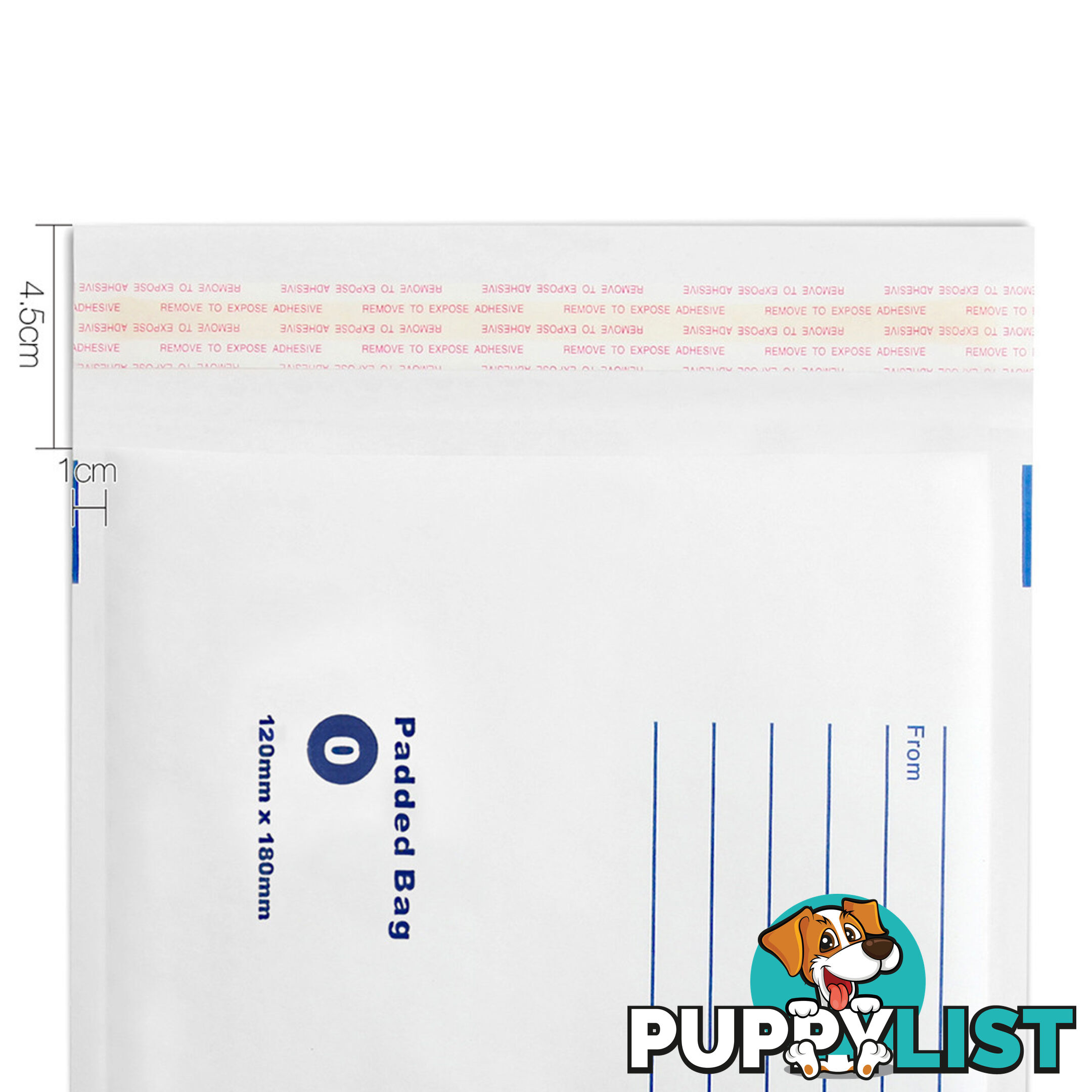 Set of 100 Bubble Padded Mailer Bag - 160mm x 230mm