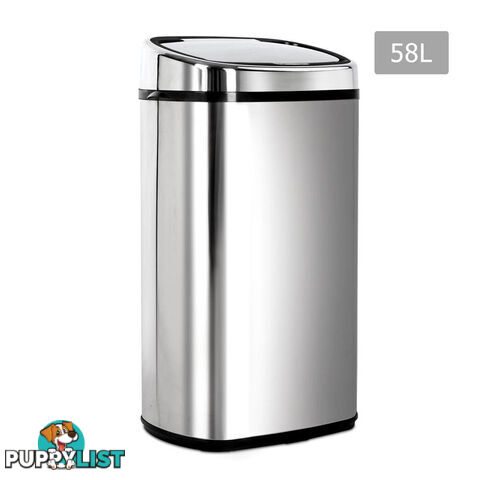 Stainless Steel Motion Sensor Rubbish Bin  68L