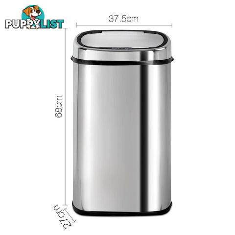 Stainless Steel Motion Sensor Rubbish Bin  68L