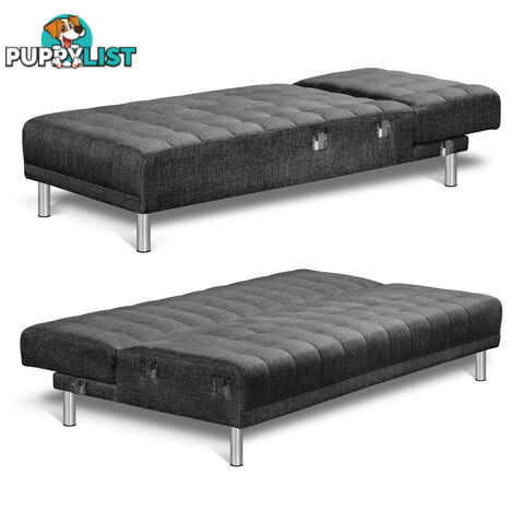 Faux Linen Sofa Bed 5 Seater