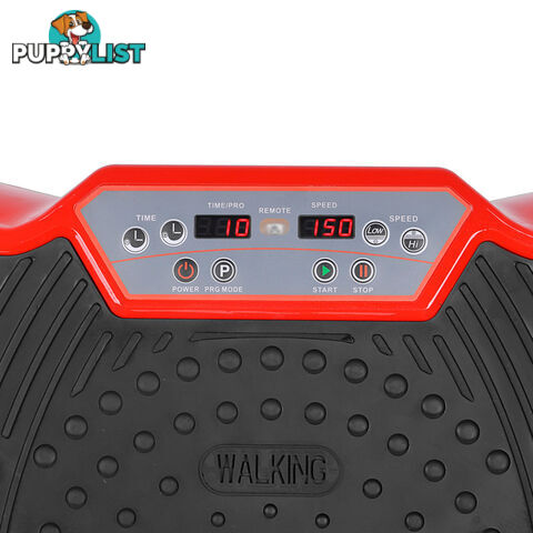 1000W Vibrating Plate with Roller Wheels - Red