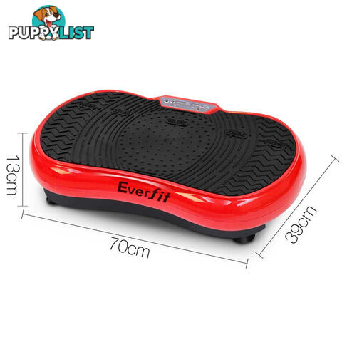 1000W Vibrating Plate with Roller Wheels - Red