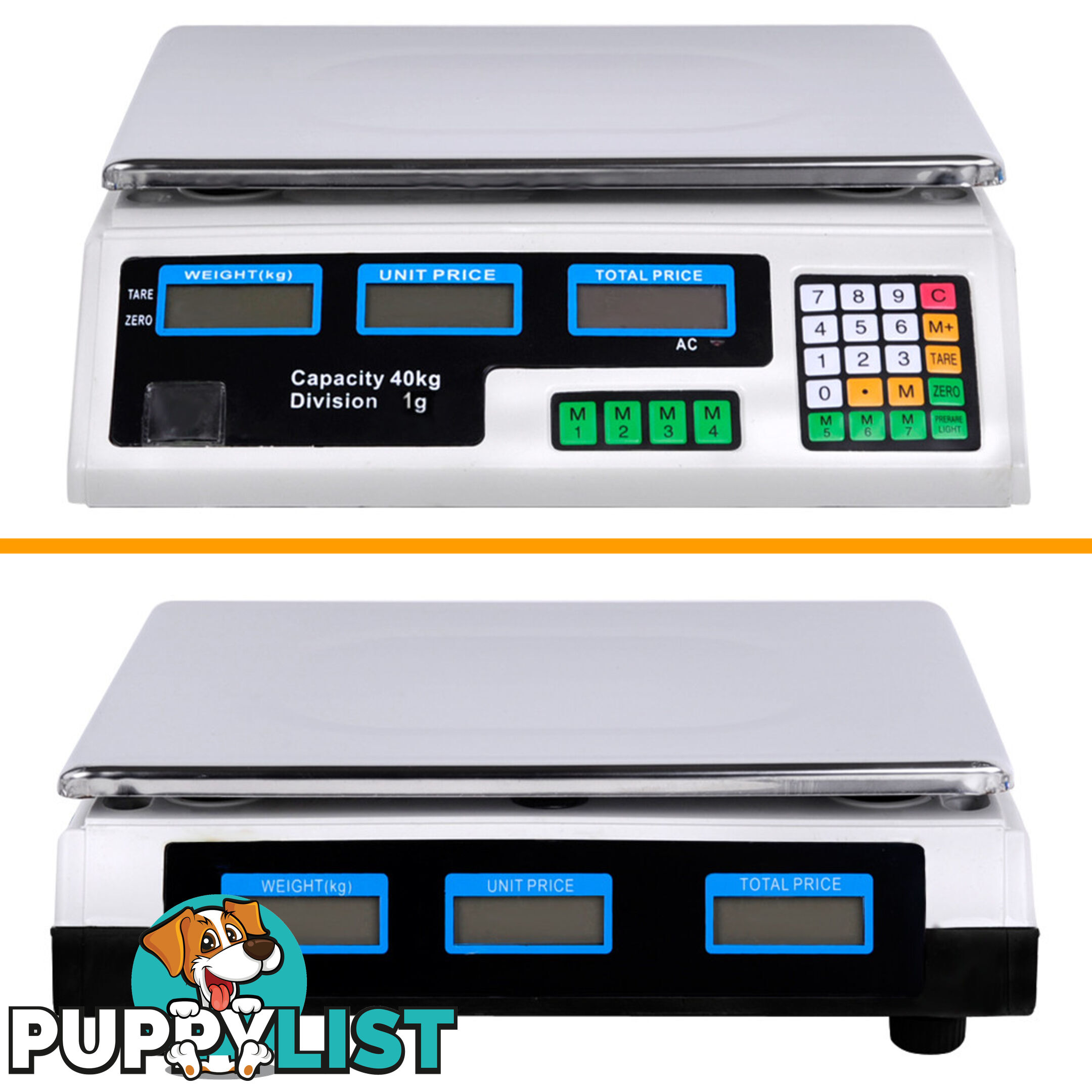 Kitchen Electronic Digital Scales 40kg  White