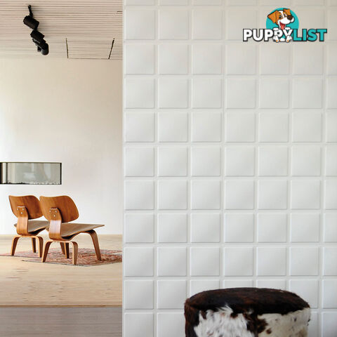 12 Pcs 3D Cube Design Wall Panel