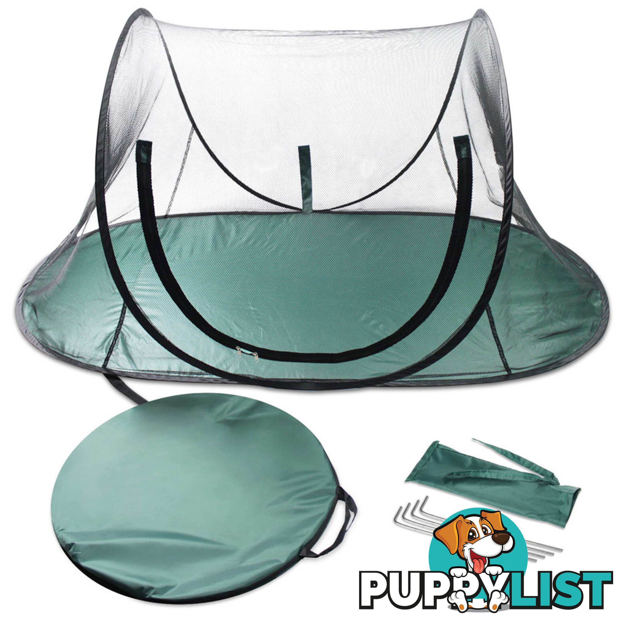 Pet Dog Puppy Cat Exercise Playpen Tent Black