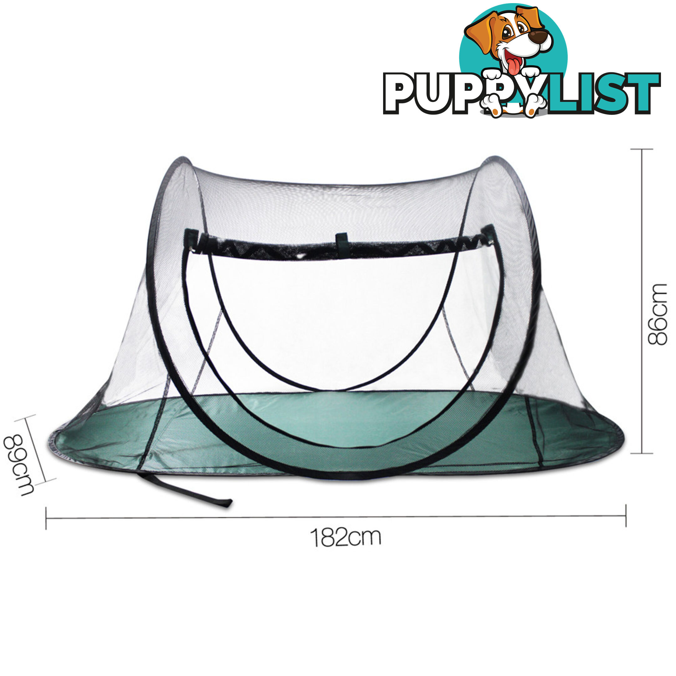 Pet Dog Puppy Cat Exercise Playpen Tent Black