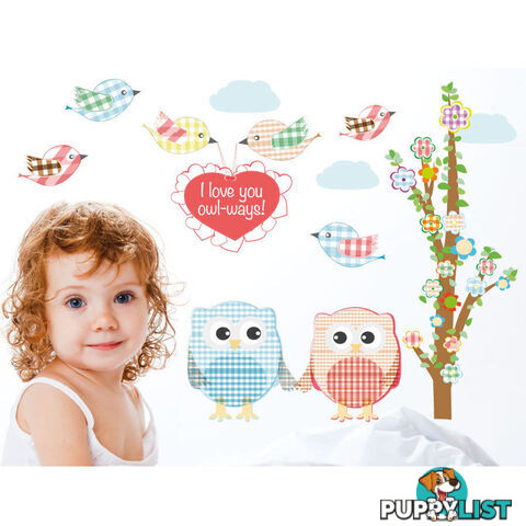 Love Owl-ways Tree Wall Stickers - Totally Movable