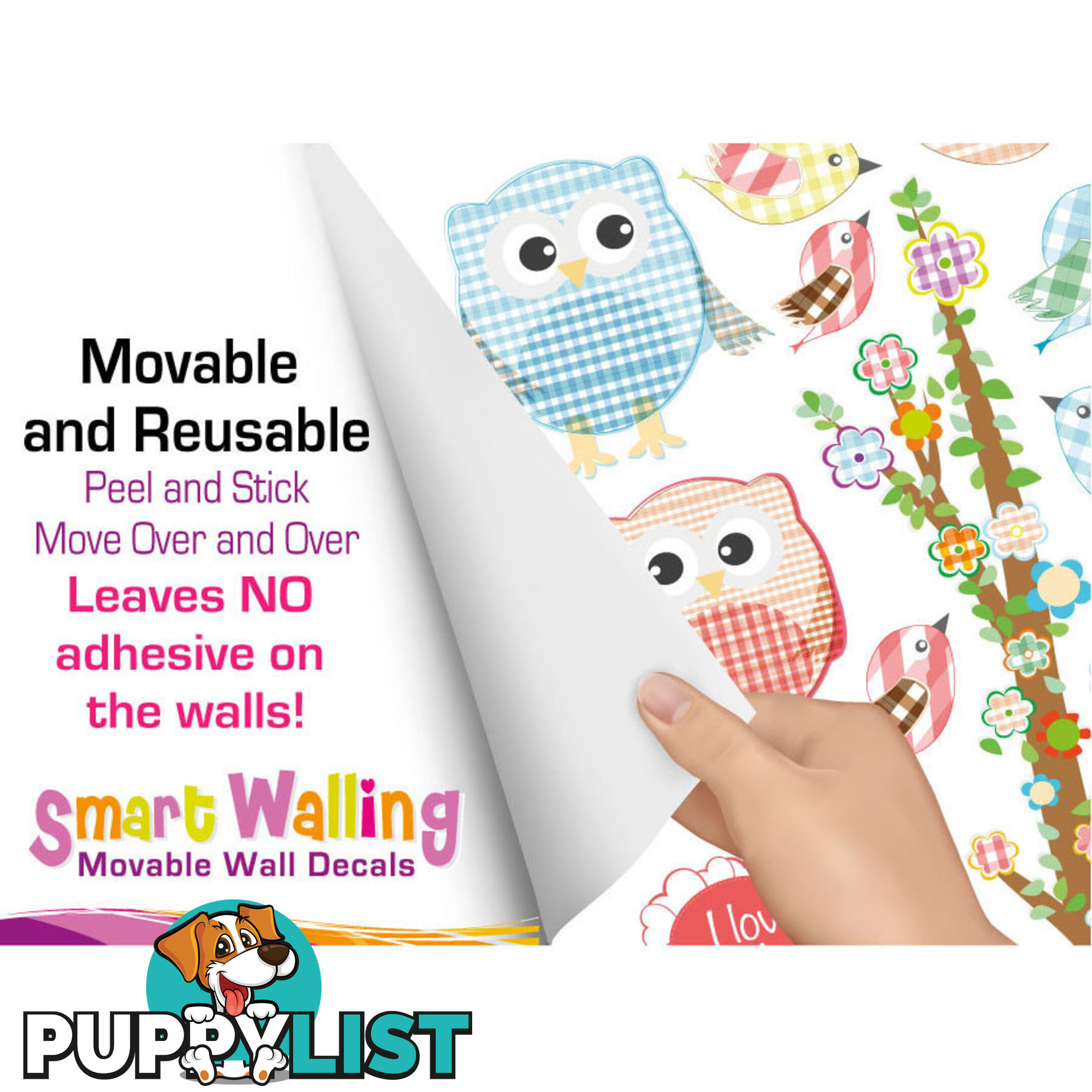 Love Owl-ways Tree Wall Stickers - Totally Movable