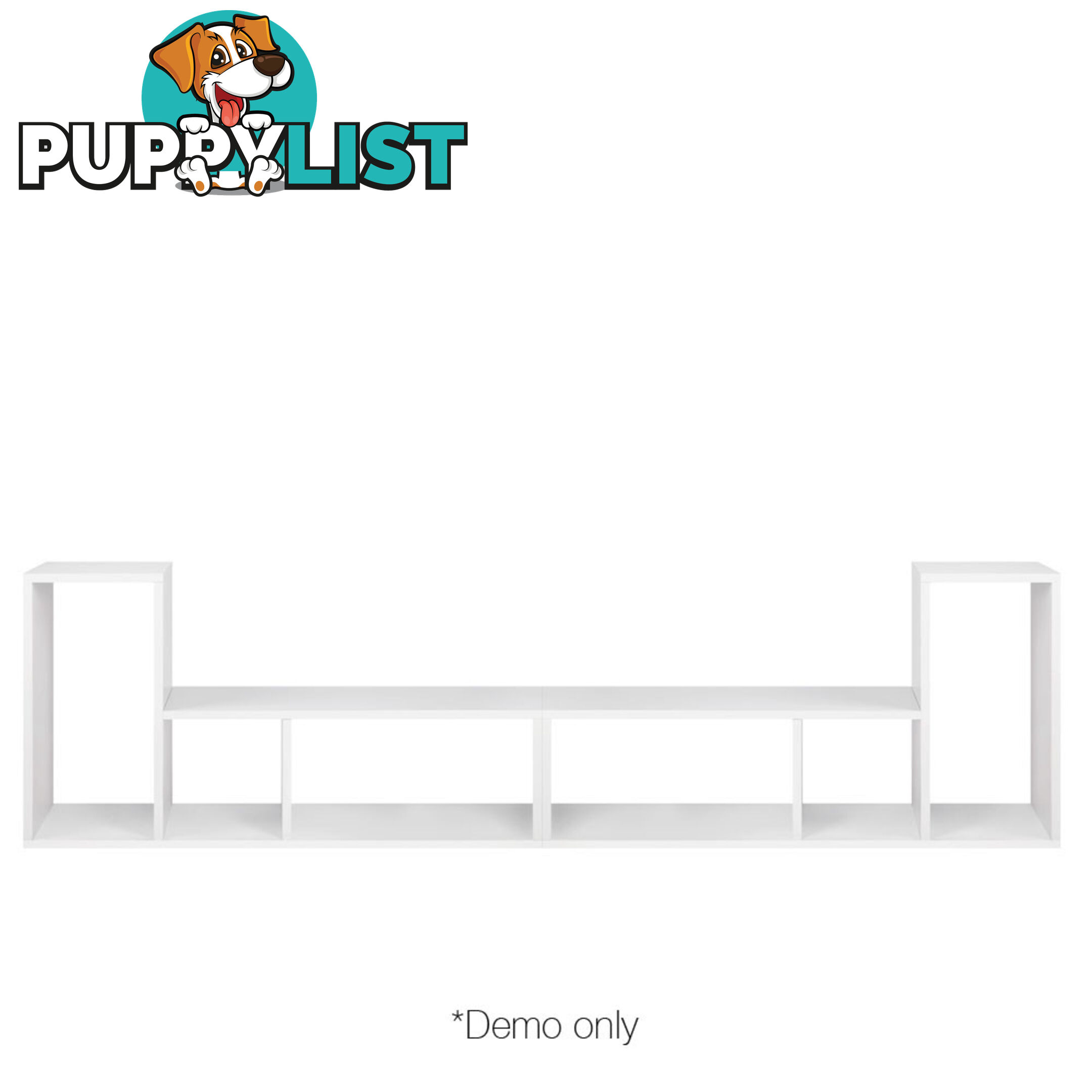 DIY L Shaped Display Shelf - White