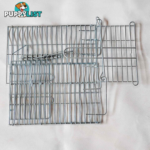 Set of 2 Humane Animal Trap Cage 66 x 23 x 25cm Silver