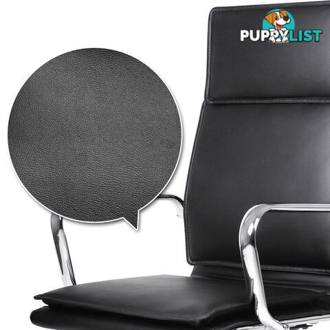 Executive PU Leather Office Computer Chair Black