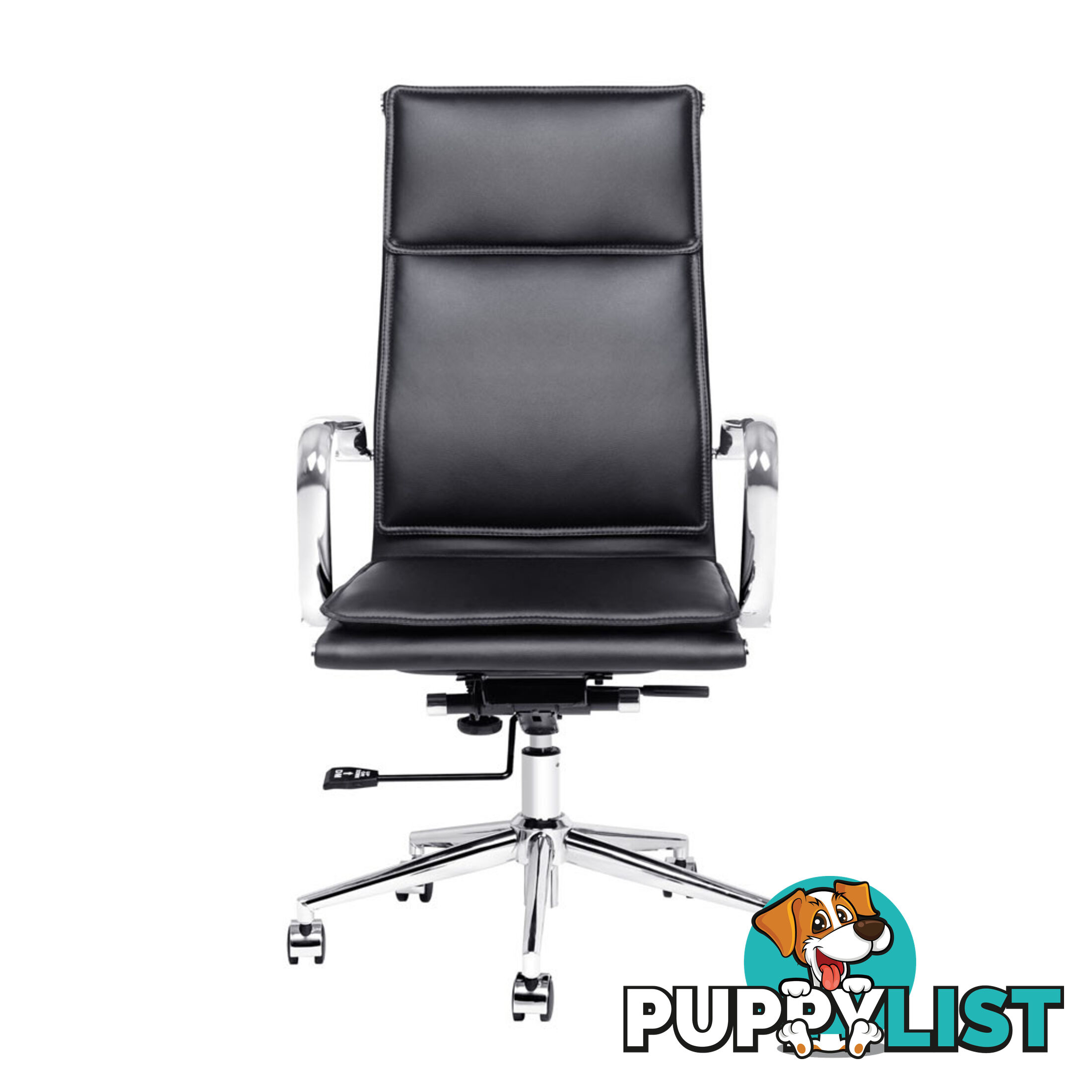 Executive PU Leather Office Computer Chair Black