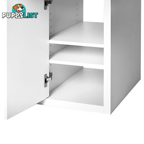 Office Study Computer Desk Cabinet White