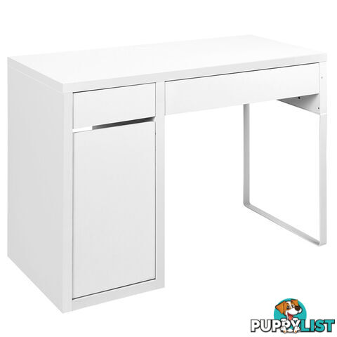 Office Study Computer Desk Cabinet White