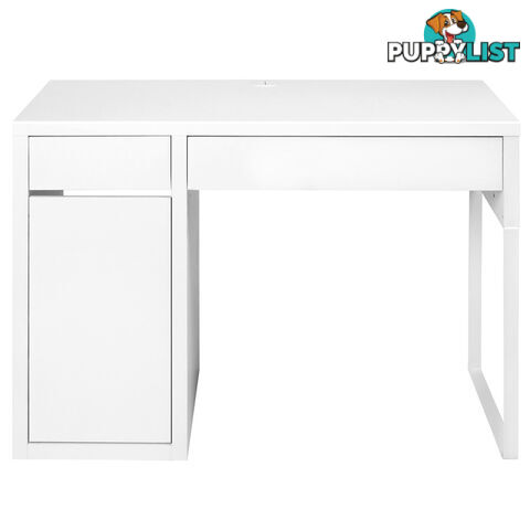 Office Study Computer Desk Cabinet White