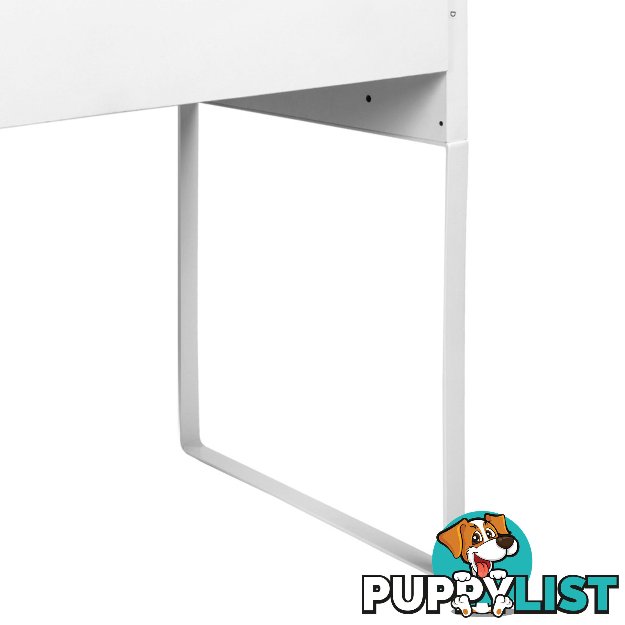 Office Study Computer Desk Cabinet White