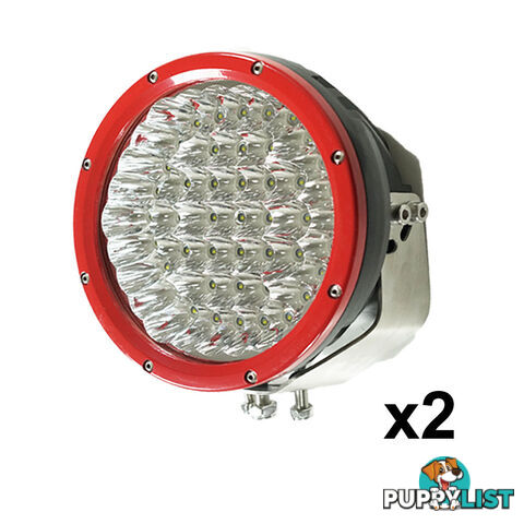 2X 9inch 315w CREE LED Driving Light Spot Beam Offroad Work Bar Lamp 12V 4WD 4X4 RED